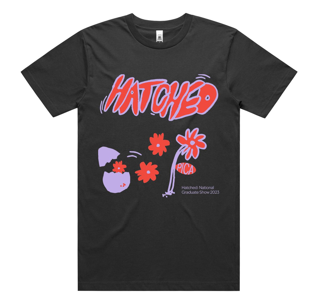 Hatched 2023, Short Sleeve T, Black