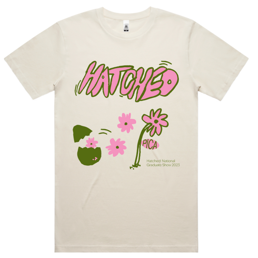 Hatched 2023, Short Sleeve T, Cream